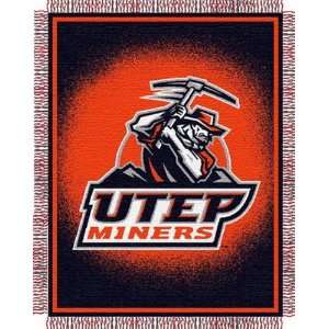  Texas El Paso College Triple Woven Blanket Sports 