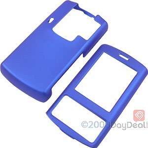  Blue Rubberized Shield Protector Case for LG Decoy VX8610 