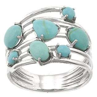 Turquoise Pebble Stone Ring  Jewelry Rings Sterling Silver 