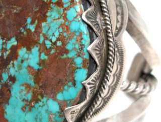 Antique Collection HUGE Pilot Mountain Turquoise Cuff  