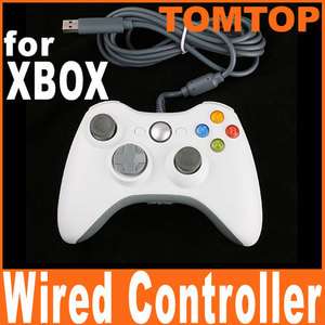 New USB Wired Microsoft Xbox 360 Controller Game White  