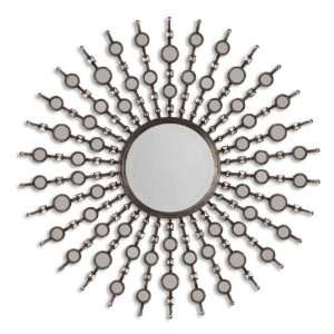 Uttermost 13581 B Kimani   Decorative Mirror, Antique Silver Finish 