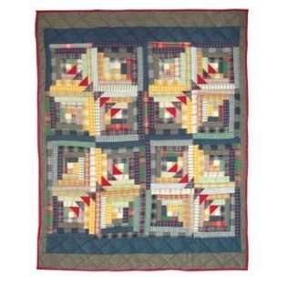 Patch Magic Wild Goose Log Cabin Crib Quilt, 36 Inch by 46 Inch at 