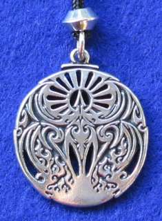 PHOENIX RISING NECKLACE Pewter wicca pagan rebirth  