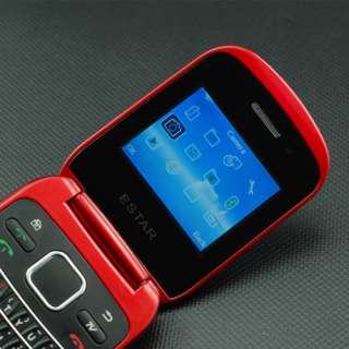   band Dual Sim T Mobile Cheap Qwerty Flip TV Cell Phone AT&T Red  