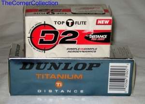TOP FLITE D2 & (3) DUNLOP TITANIUM ATSI Golf Balls  