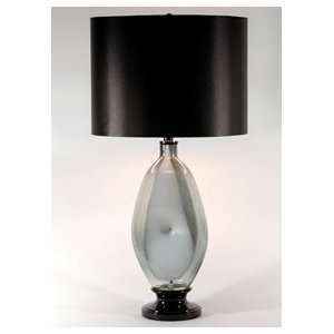   Lighting Hand Blown Glass Onyx Sheen Table Lamp: Home Improvement