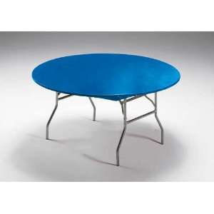  Royal Blue Plastic Tablecover Stay Put 60 Round Solid 