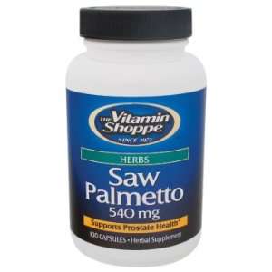 Vitamin Shoppe   Saw Palmetto, 540 mg, 100 capsules