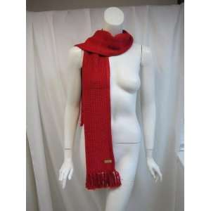  CHO DESIGN MSoft Red Sparkle Knit Scarf OS Sports 