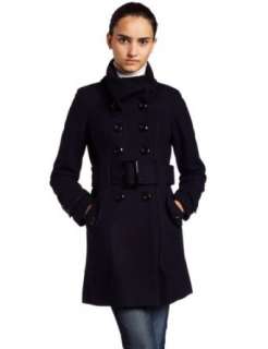  Miss Sixty Womens 3/4 Envelope Collar Wool Coat: Clothing
