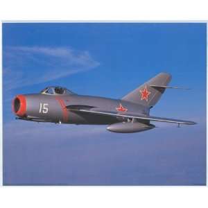 Russian MiG 15 Fighter Plane USSR   Photography Poster   16 x 20 