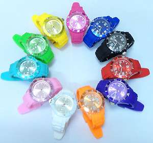   New Fashion Silicone Quartz Jelly Watch Popular Design High Quality
