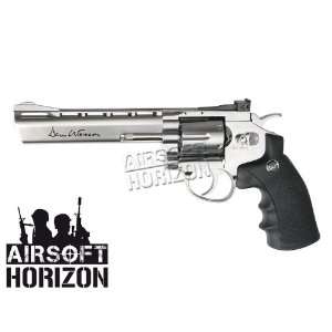   Wesson 6 CO2 Airsoft Revolver, Silver airsoft gun
