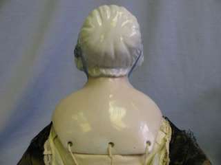 24 Super Rare c1840 MOLDED BONNET CHINA Head Doll Pink Tint Head 