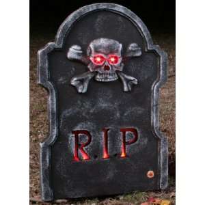   Lets Party By Fun World RIP Skull Light Up Tombstone 