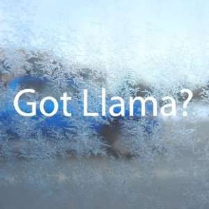  Got Llama? White Decal Alpaca Famer Laptop Window White 