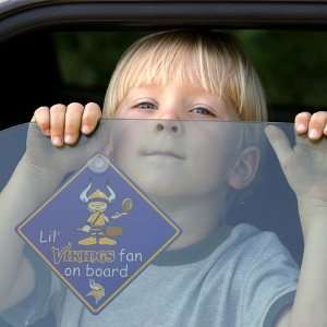  Minnesota Vikings Lil Fan On Board Car Sign: Sports 