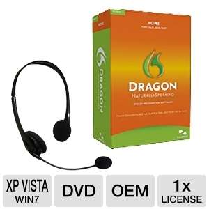 Dragon Naturally Speaking 11 Home Software w/Headset Brand New Sealed 