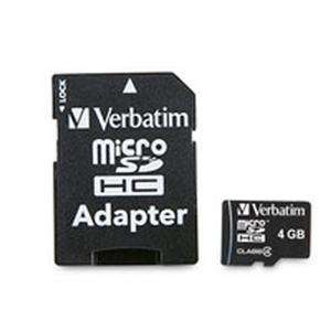   microSDHC Card Class 4 w/A (Flash Memory & Readers): Office Products