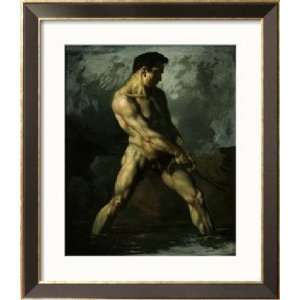   Homme Nu, Pre made Frame by Théodore Géricault, 26x30 Home