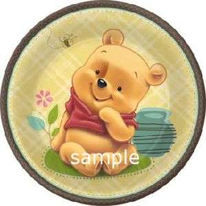 Winnie the Pooh edible cake image topper  12 cupcake  