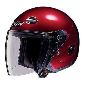  HJC CL 33 Wine Open Face Helmet (S) Automotive