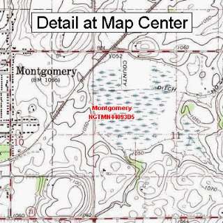  USGS Topographic Quadrangle Map   Montgomery, Minnesota 