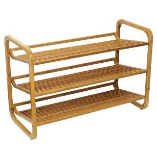  Winsome Wood Foldable 4 Tier Shoe Rack, Natural