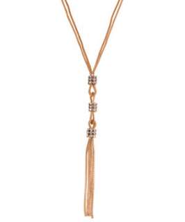 Gold (Gold) Gold Drape Tassel Necklace  249684793  New Look