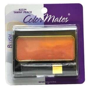  Color Mates Square Blush With Brush Tawny 0.19 oz. (4 Pack 