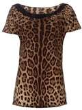 Dolce & Gabbana Leopard Print T Shirt   Tessabit   farfetch 