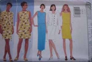 Butterick Pattern 5002 Dress Jacket Top Skirt 6 22 EZ  