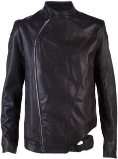 Adidas Slvr Leather Jacket   Traffic Men   farfetch 