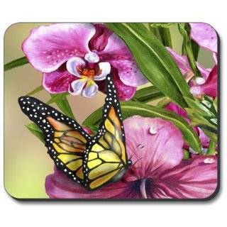 Monarch & Flowers Mouse Pad