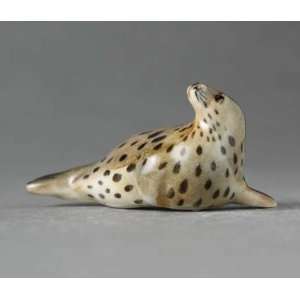  Miniature Porcelain Animals Sea Lion Head Up #1211: Home 