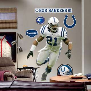 Fathead Indianapolis Colts Bob Sanders Player Wall Graphic   NFLShop 