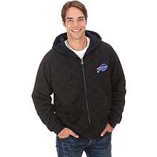 Pro Line Buffalo Bills Window Pane Sherpa Hooded Sweatshirt    