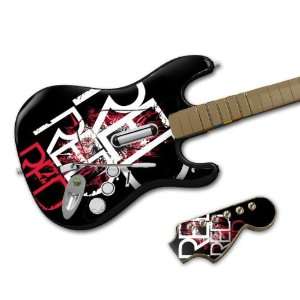  MusicSkins MS RED10028 Rock Band Wireless Guitar  RED  Red 