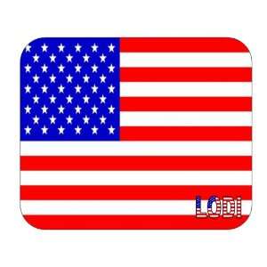 US Flag   Lodi, California (CA) Mouse Pad Everything 