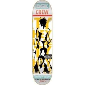  DGK Stevie Williams Crew Skateboard Deck   7.8 x 31.1 