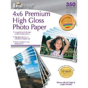  Premium High Gloss Photo Paper, 4x6, 149 lb, 350/pack 