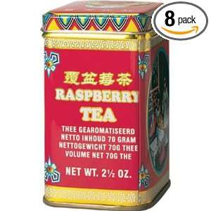 Roland Raspberry Tea/Canisters, 2.5000 Ounce (Pack of 8):  