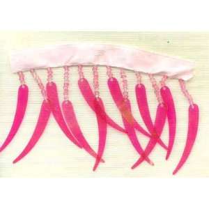  BEADED TRIM   PINK WAVE By The Each Arts, Crafts & Sewing