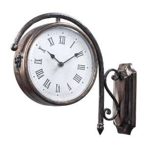  Antique Double Sided Bronze Wall Clock 125 035