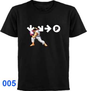 New Street Fighter 4 Hadouken Ryu Akuma etc T Shirt  
