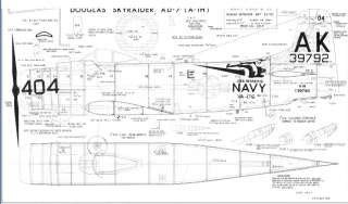 Bauplan Douglas Skyraider AD 7 (A 1H) David Taylor  