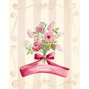  Oopsy daisy Vintage Rose Wall Art 18x24: Home & Kitchen