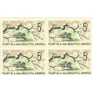 Plant for a more Beautiful America Set of 4 x 5 Cent US Postage Stamps 