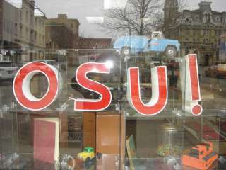 Metal/Plastic Sign Letters spells OSU Ohio State?  